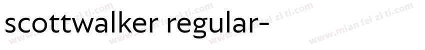scottwalker regular字体转换